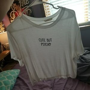Cute but Psycho crop top